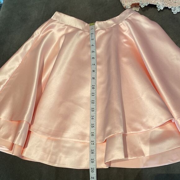 Women’s Satin & Lace Halter Short Prom Party Dress 2 Pieces Size 4 NWT - Picture 9 of 13